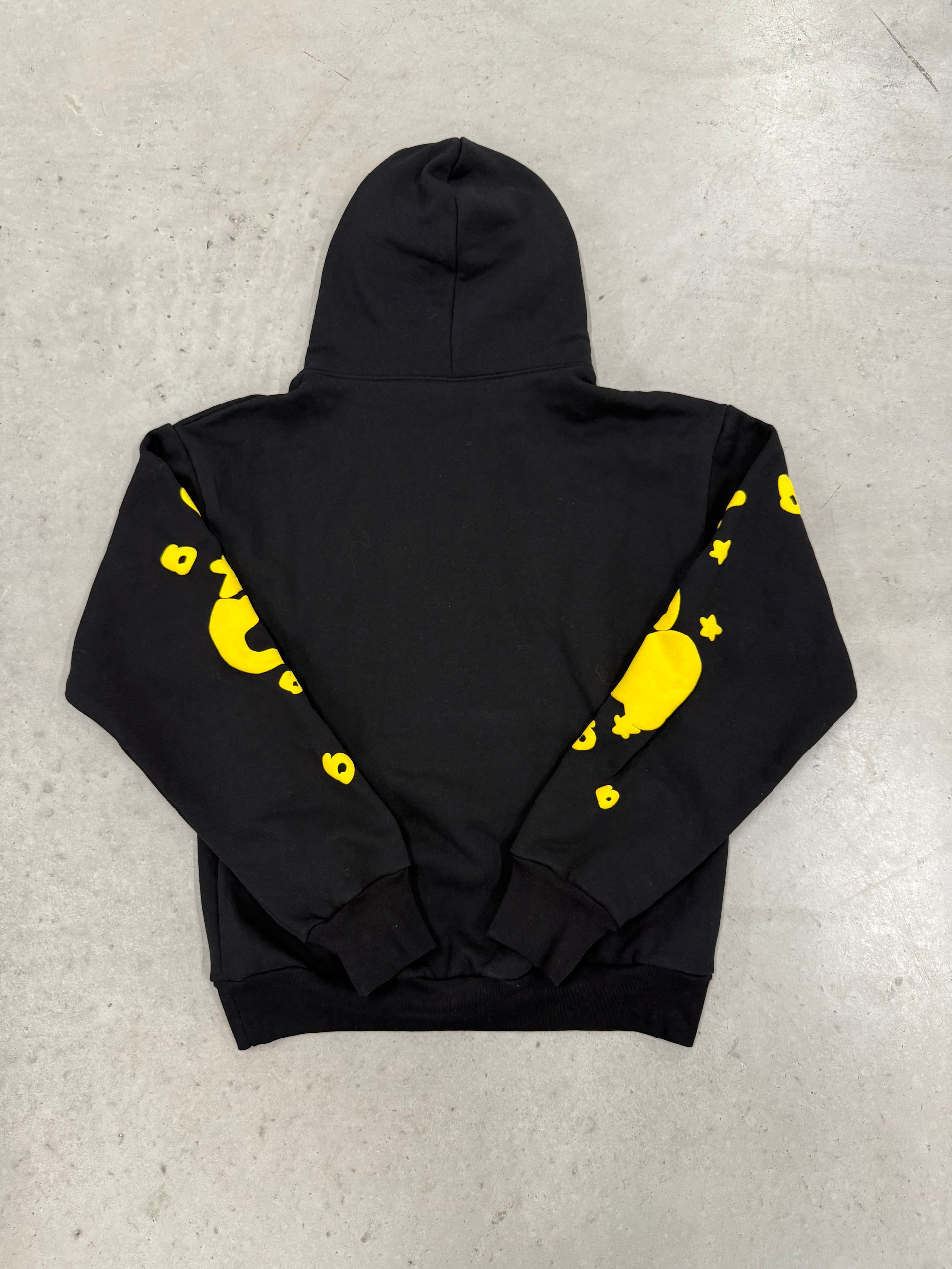 Sp5der “Black and Yellow Beluga” Hoodie
