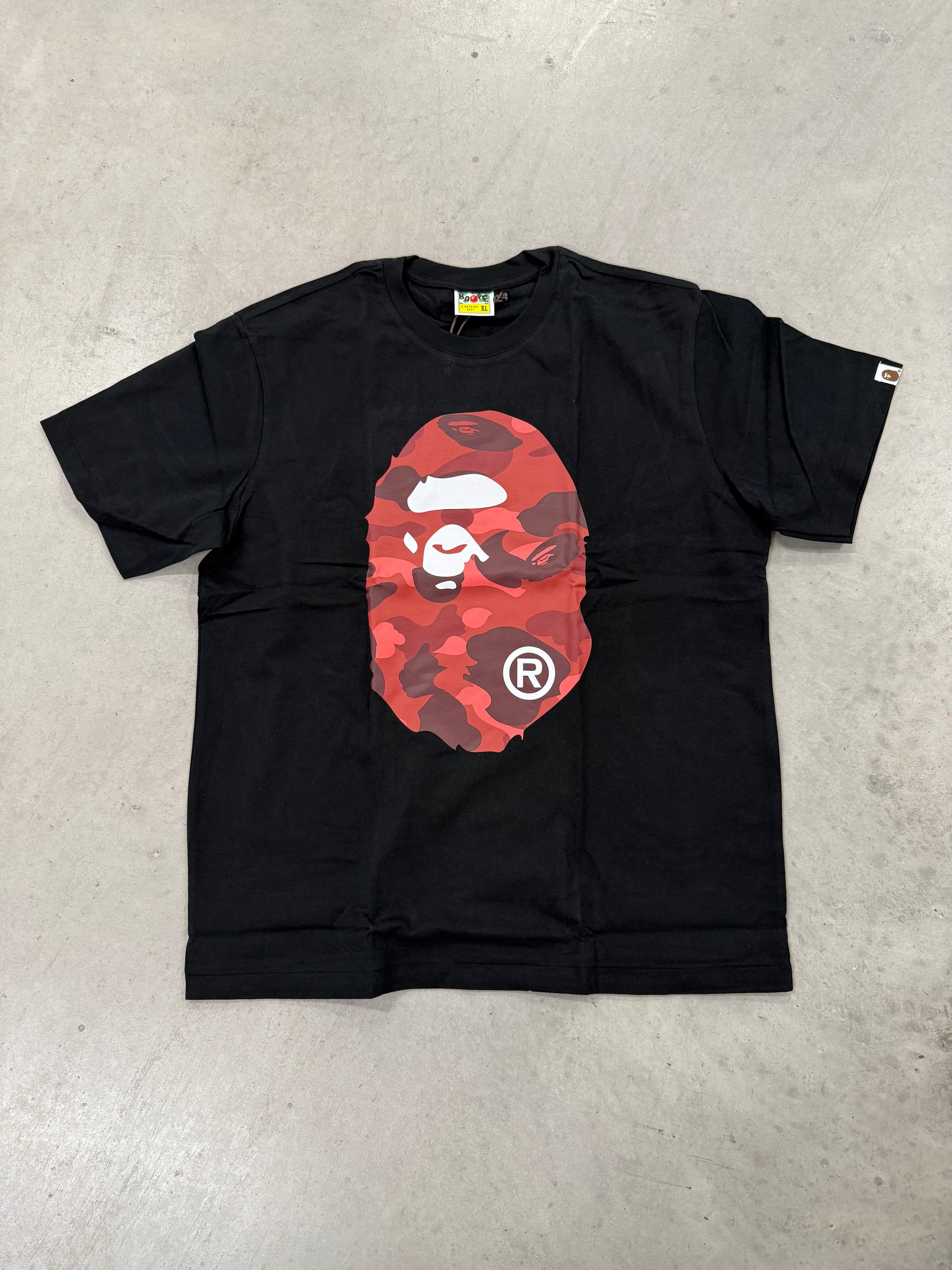 Bape “Red Camo Print Black” Shirt