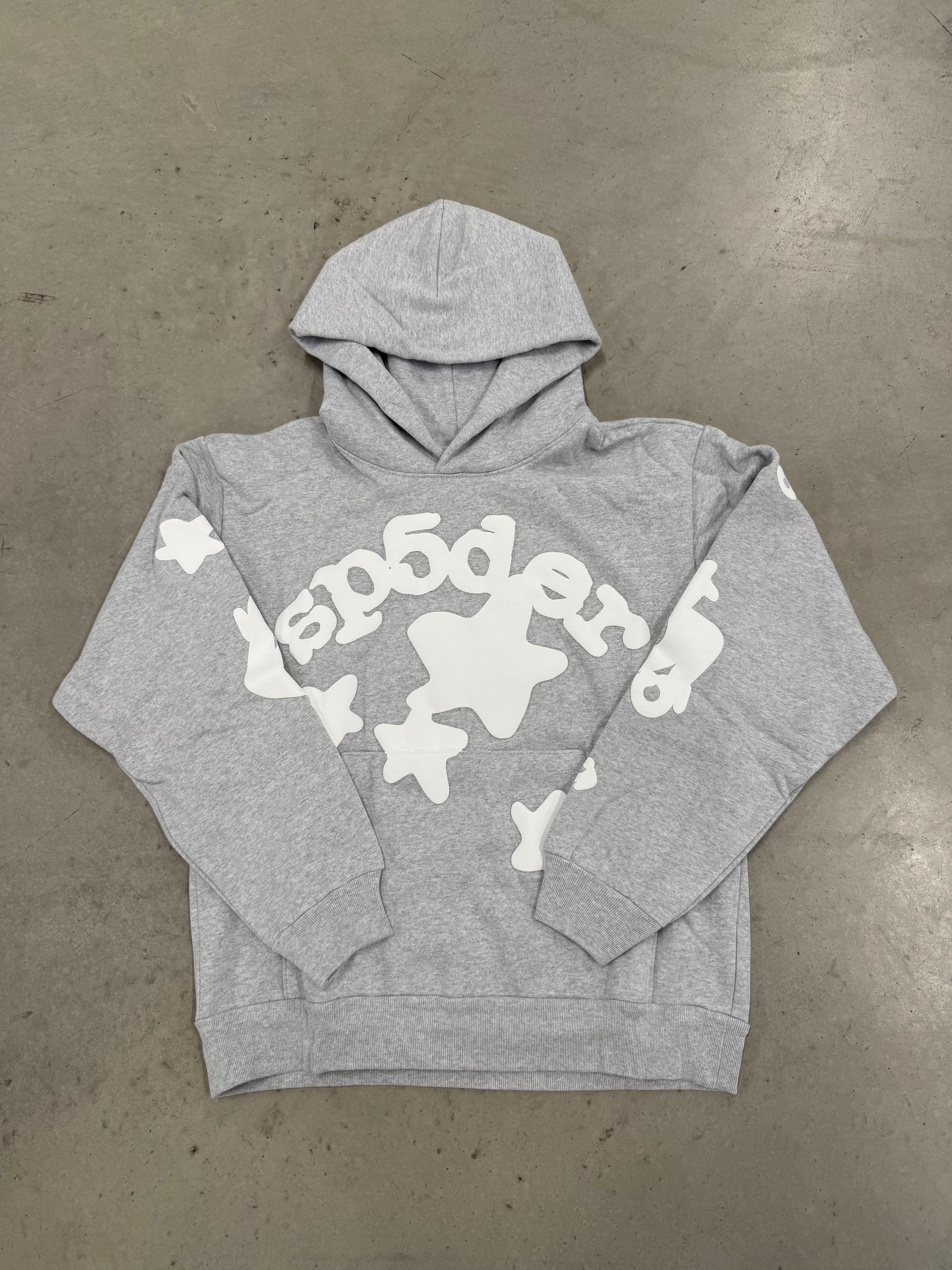 Sp5der “Grey Beluga” Hoodie