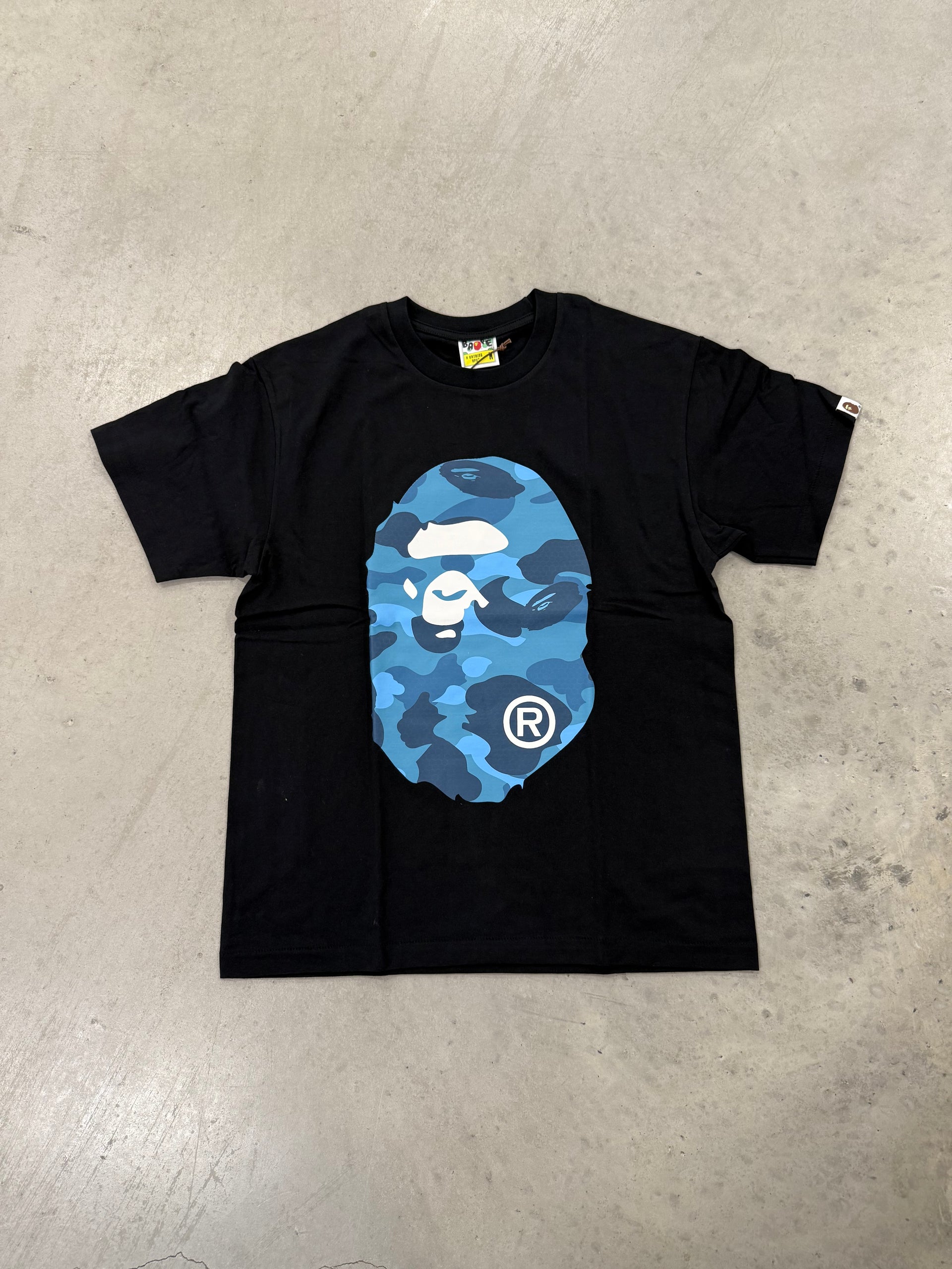Bape ”Blue Camo Print Black” Shirt