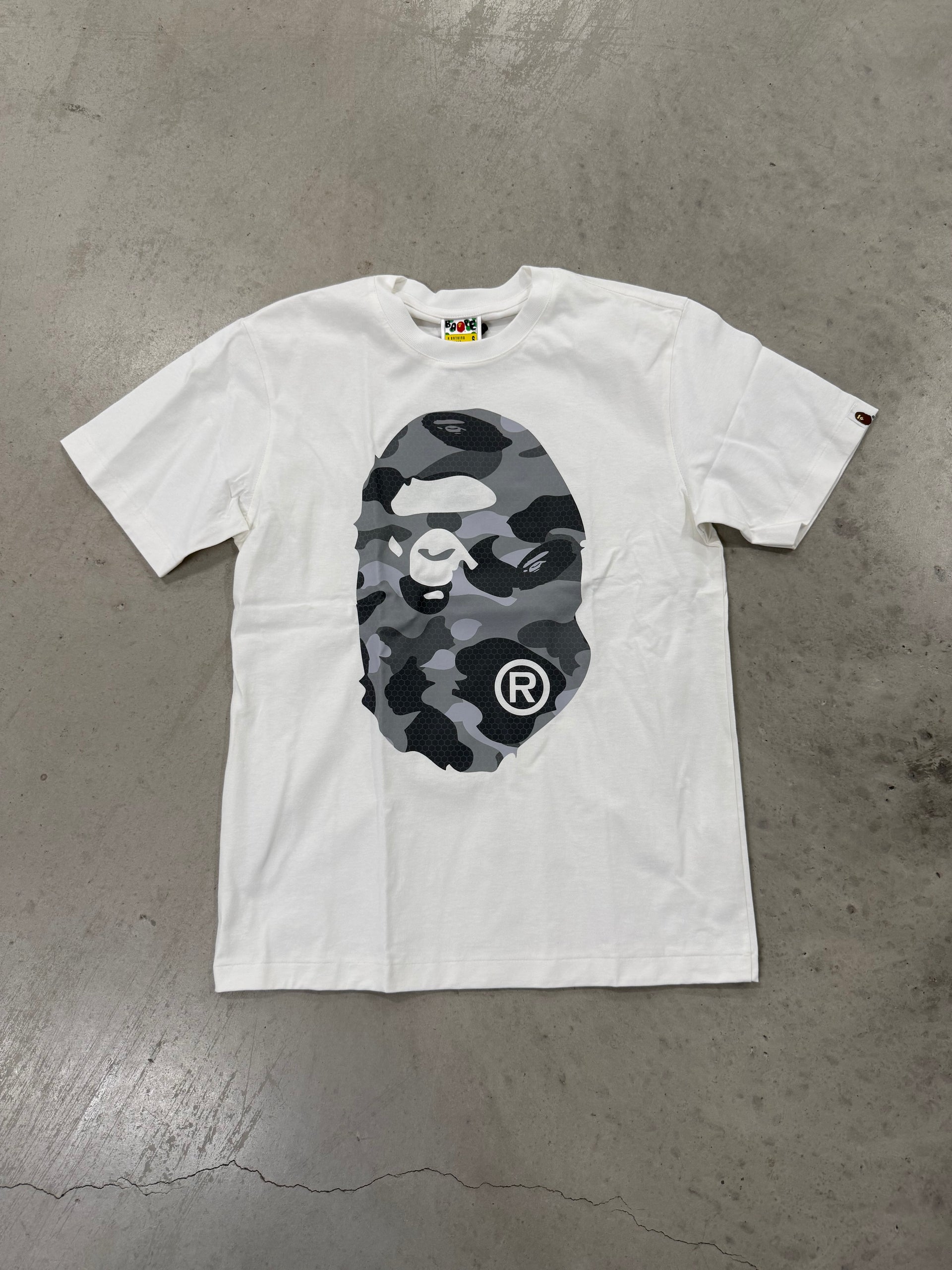 Bape “Grey Camo Print White” Shirt