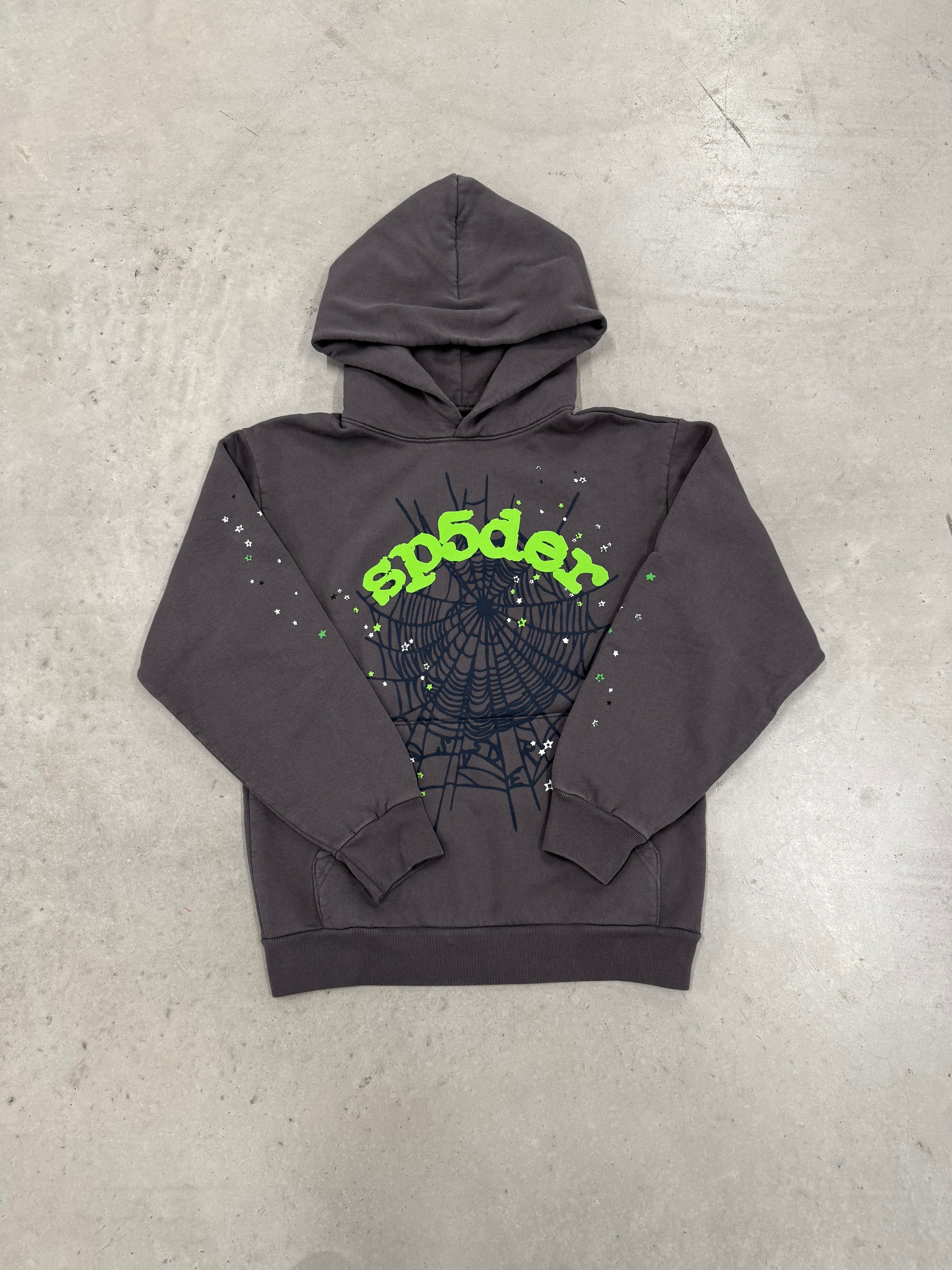 Sp5der “Slate Grey” Hoodie