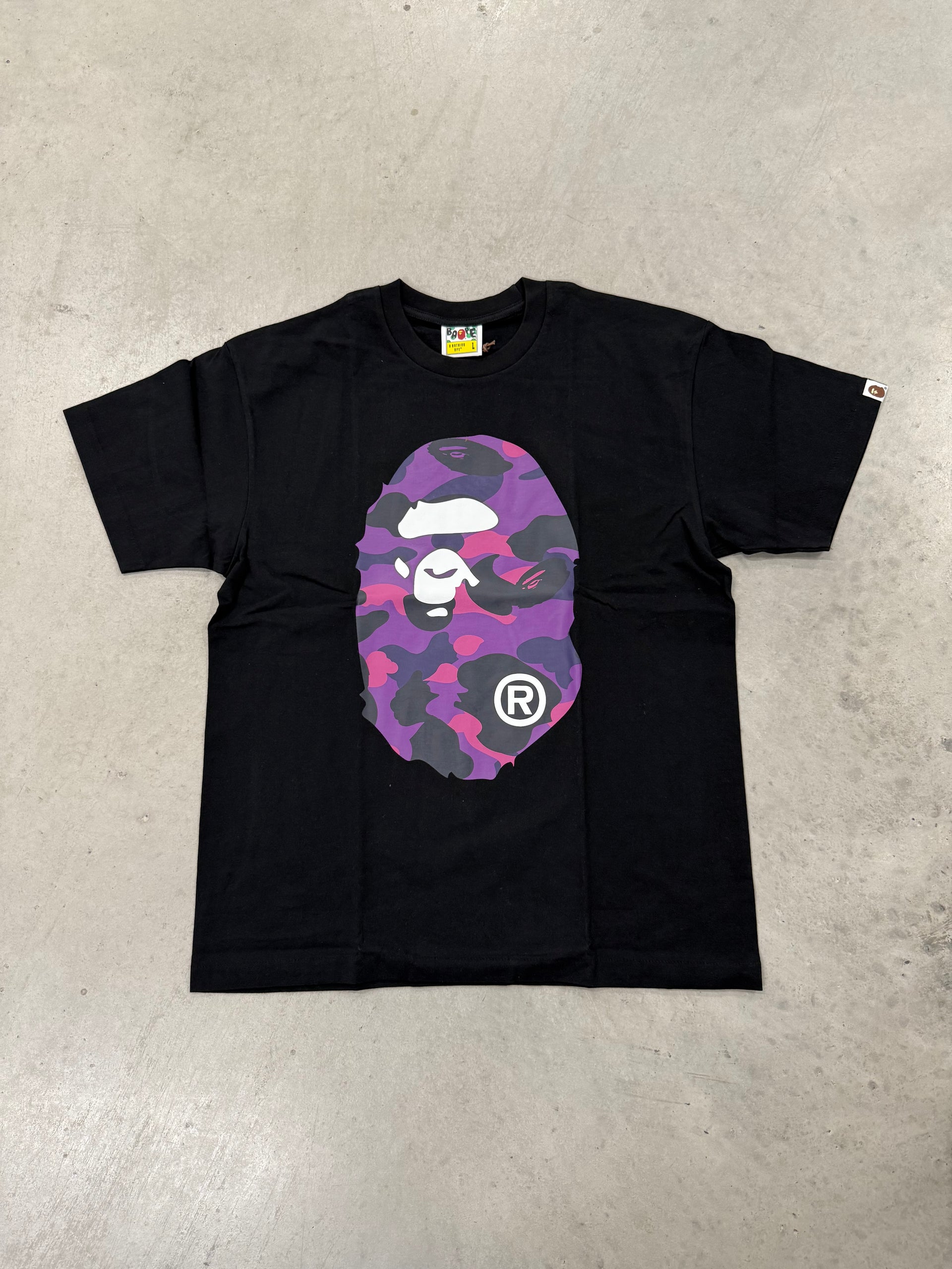 Bape “Purple Camo Print Black” Shirt