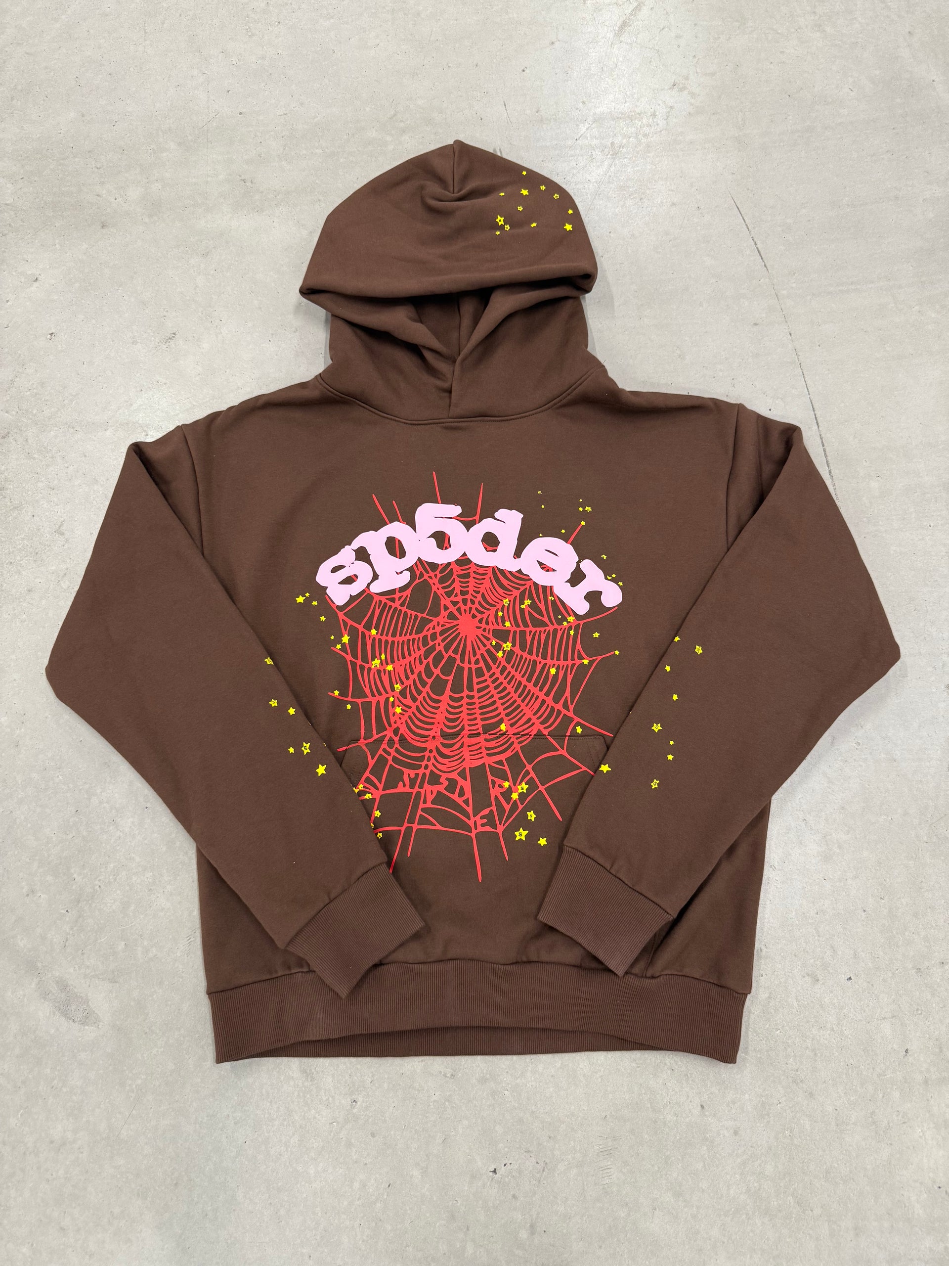 Sp5der “Brown 555” Hoodie