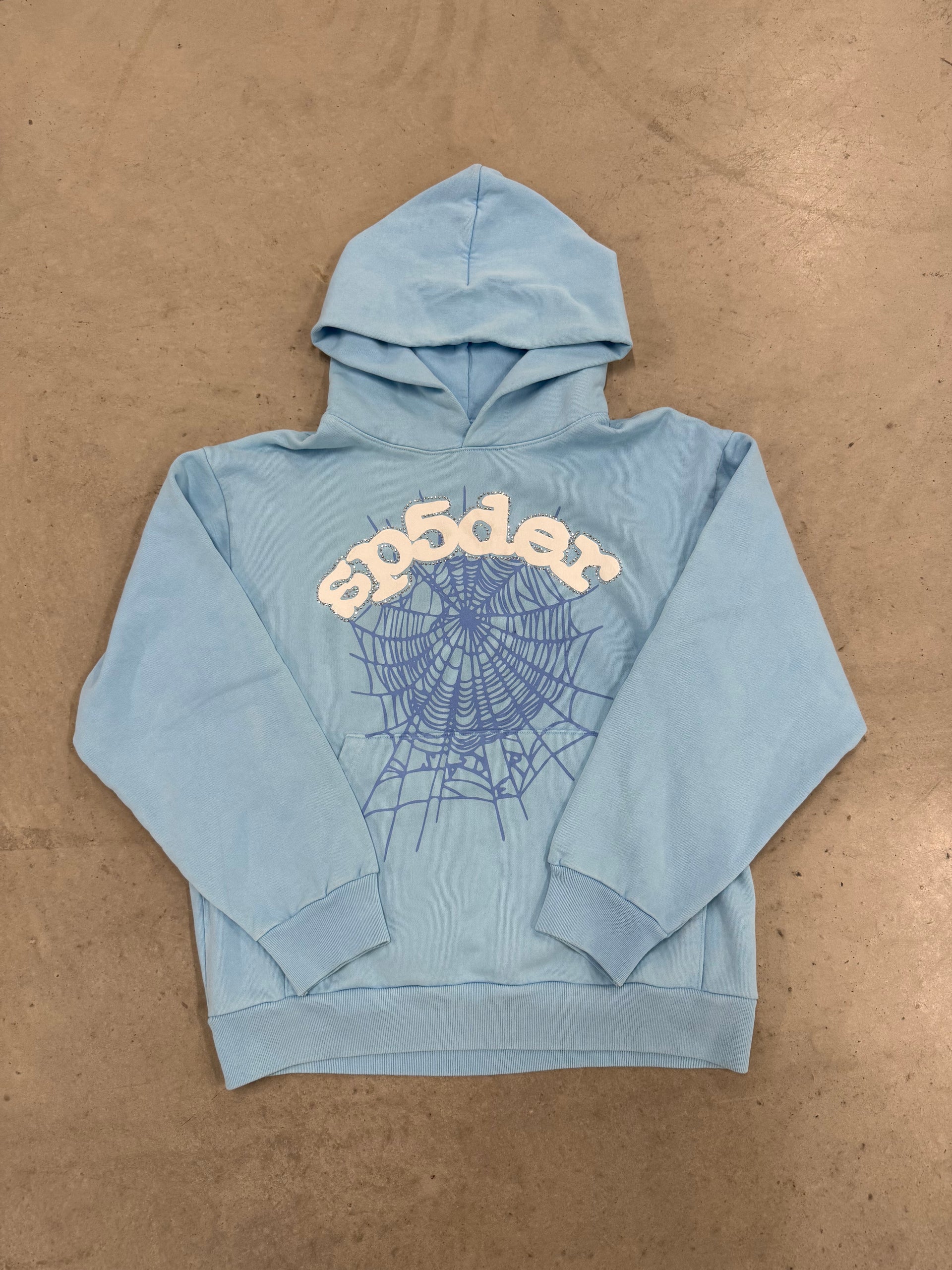 Sp5der “Sky Blue” Hoodie