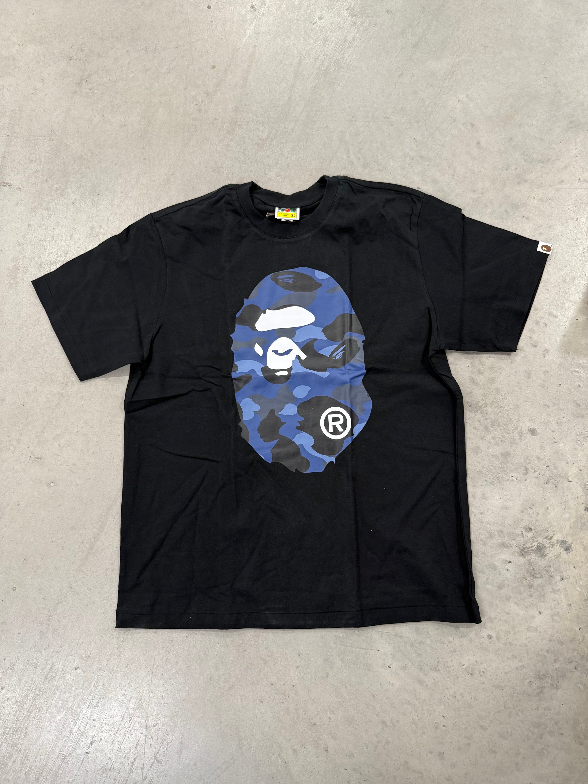 Bape “Blue Camo Print Black” Shirt