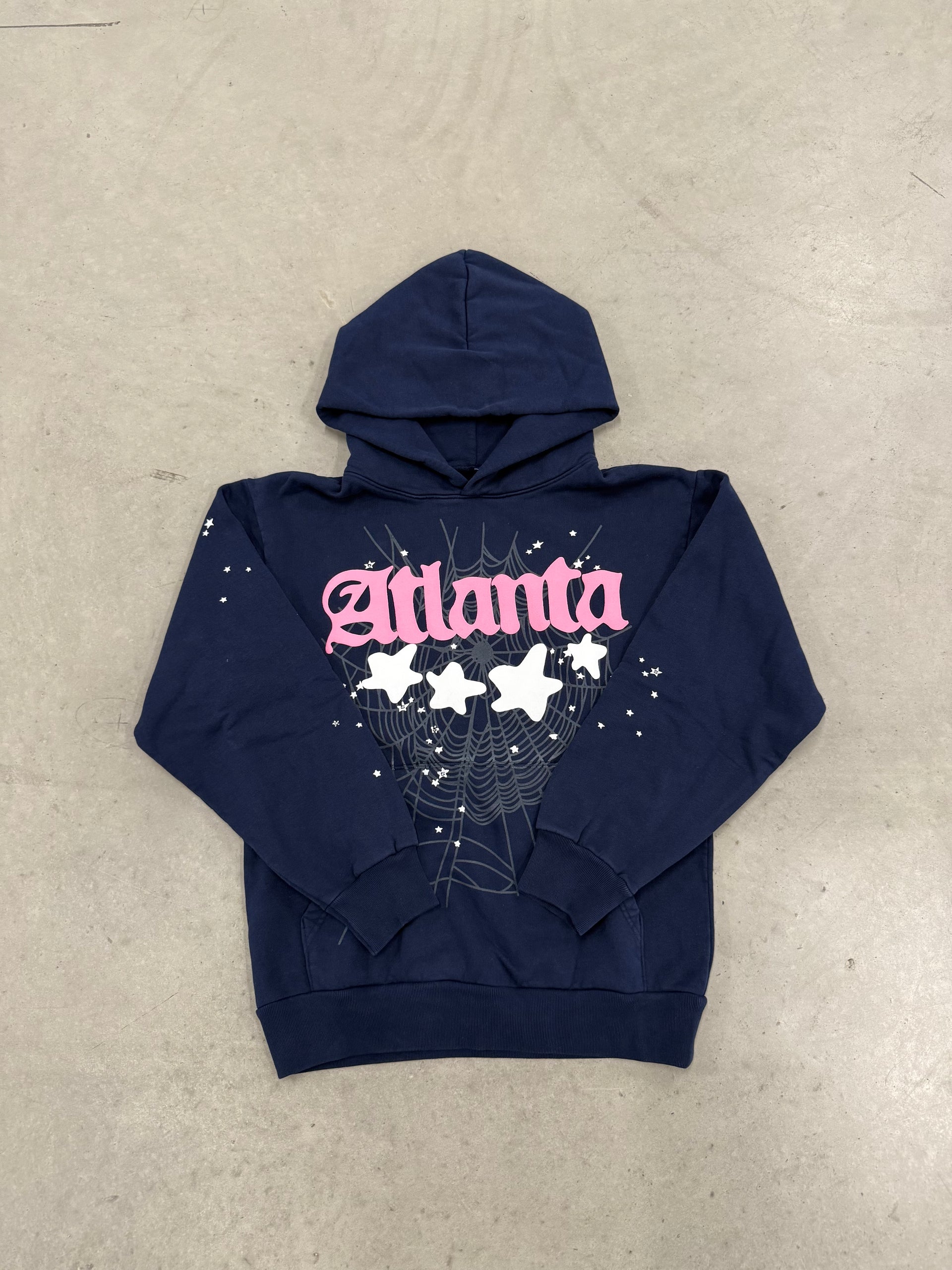 Sp5der “Navy Atlanta” Hoodie