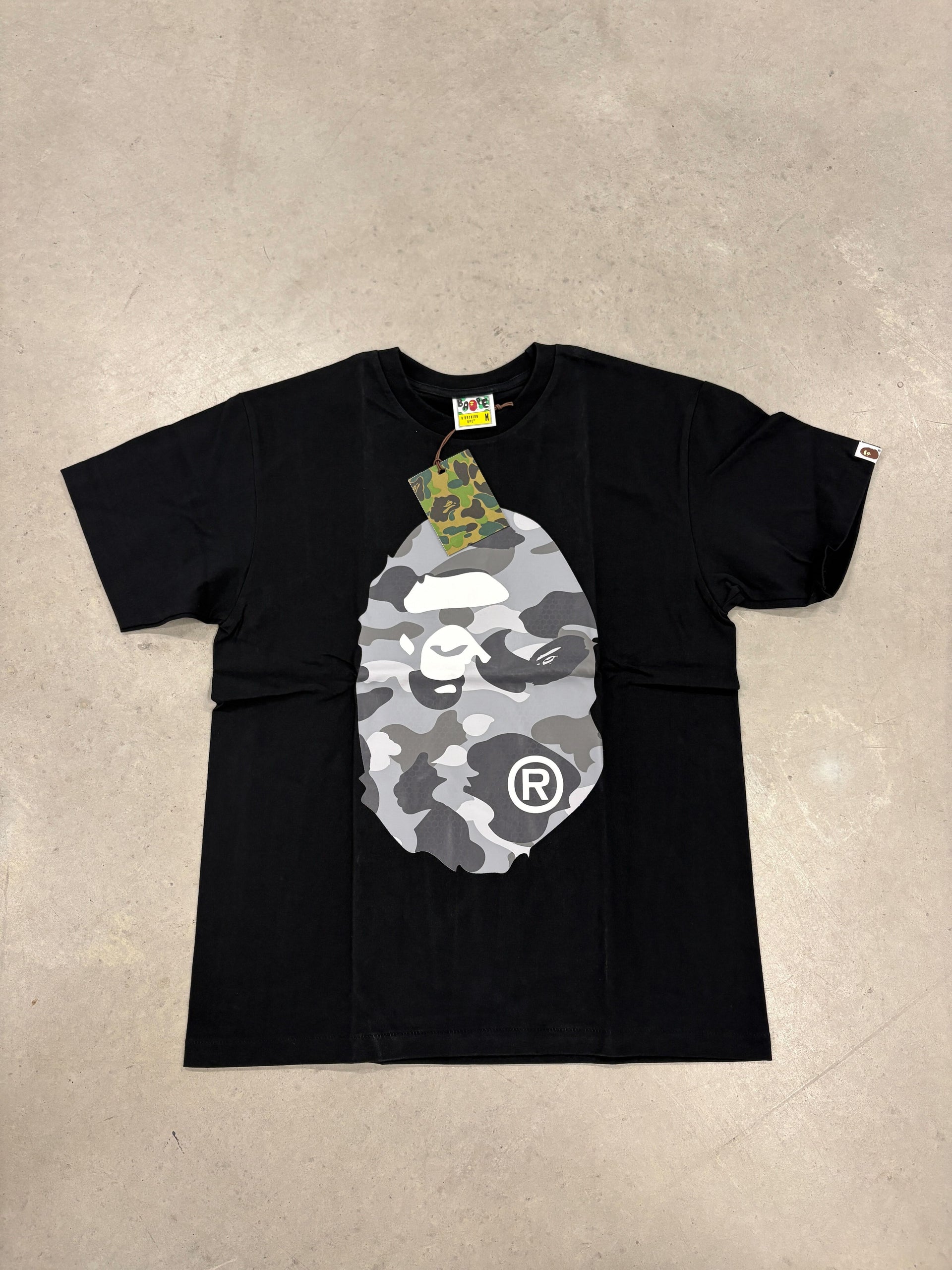 Bape "Grey Camo Print Black" Shirt