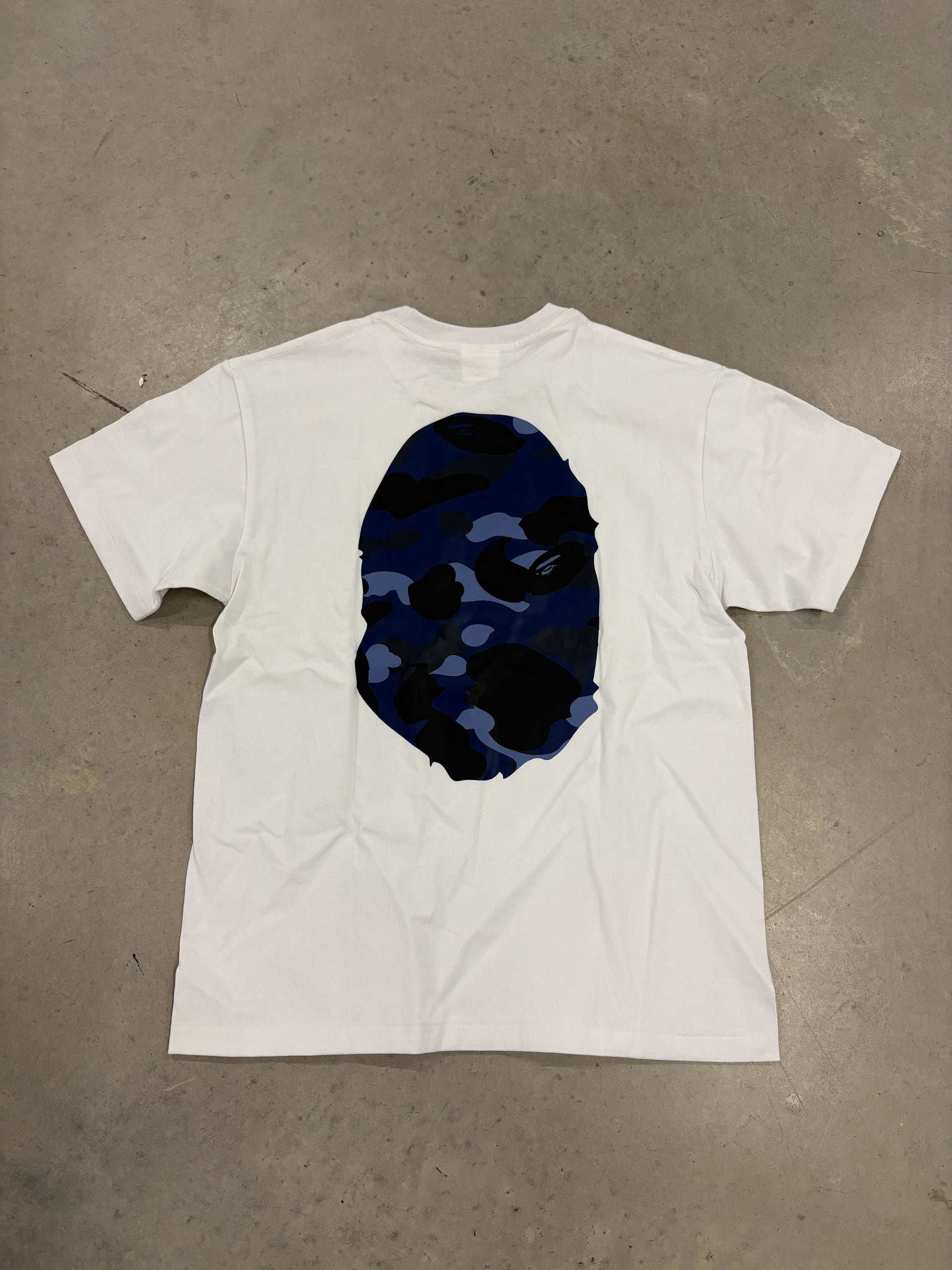 Bape "Navy Blue Print White" Shirt