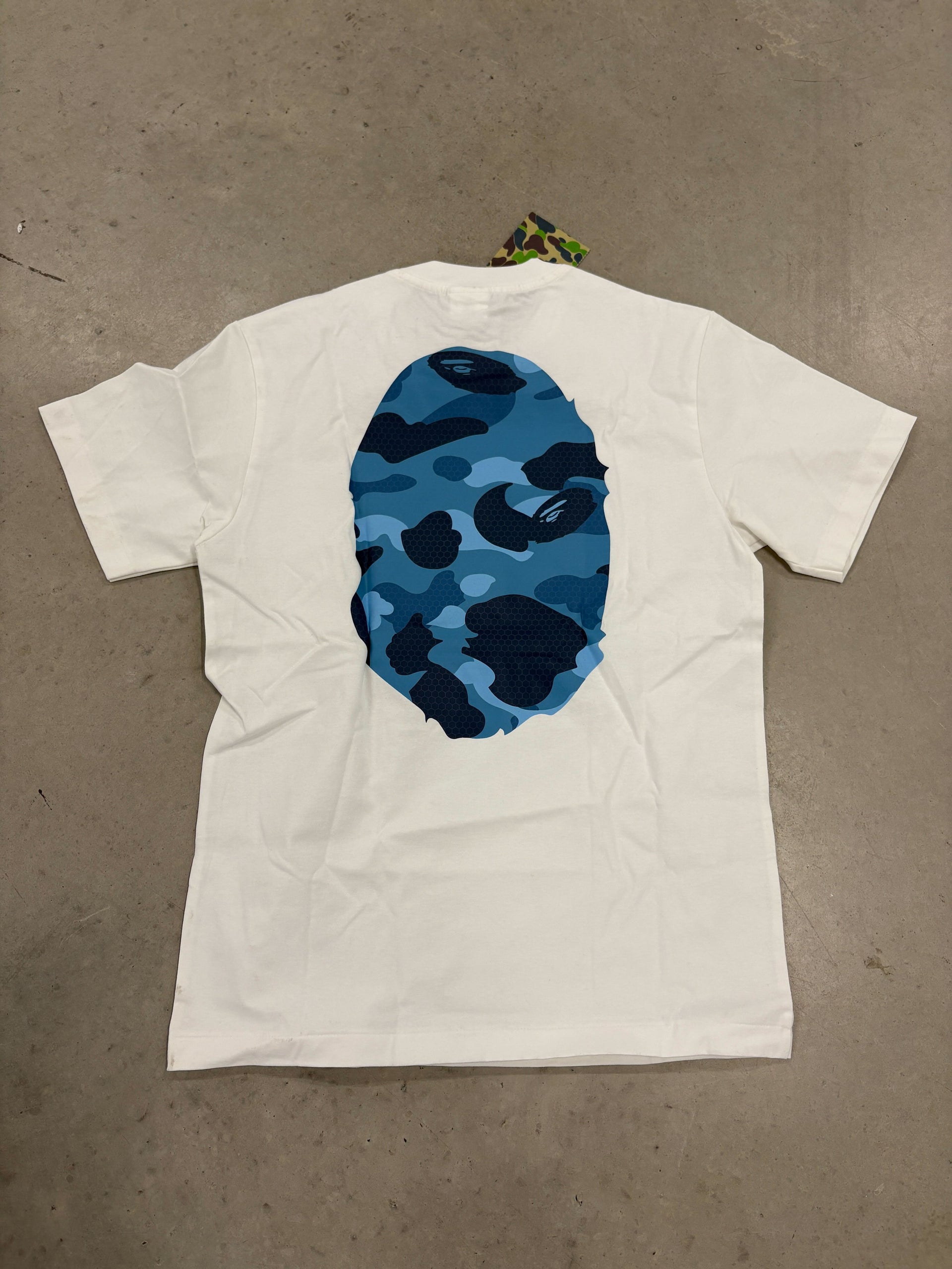 Bape " Blue  Camo Print White" Shirt