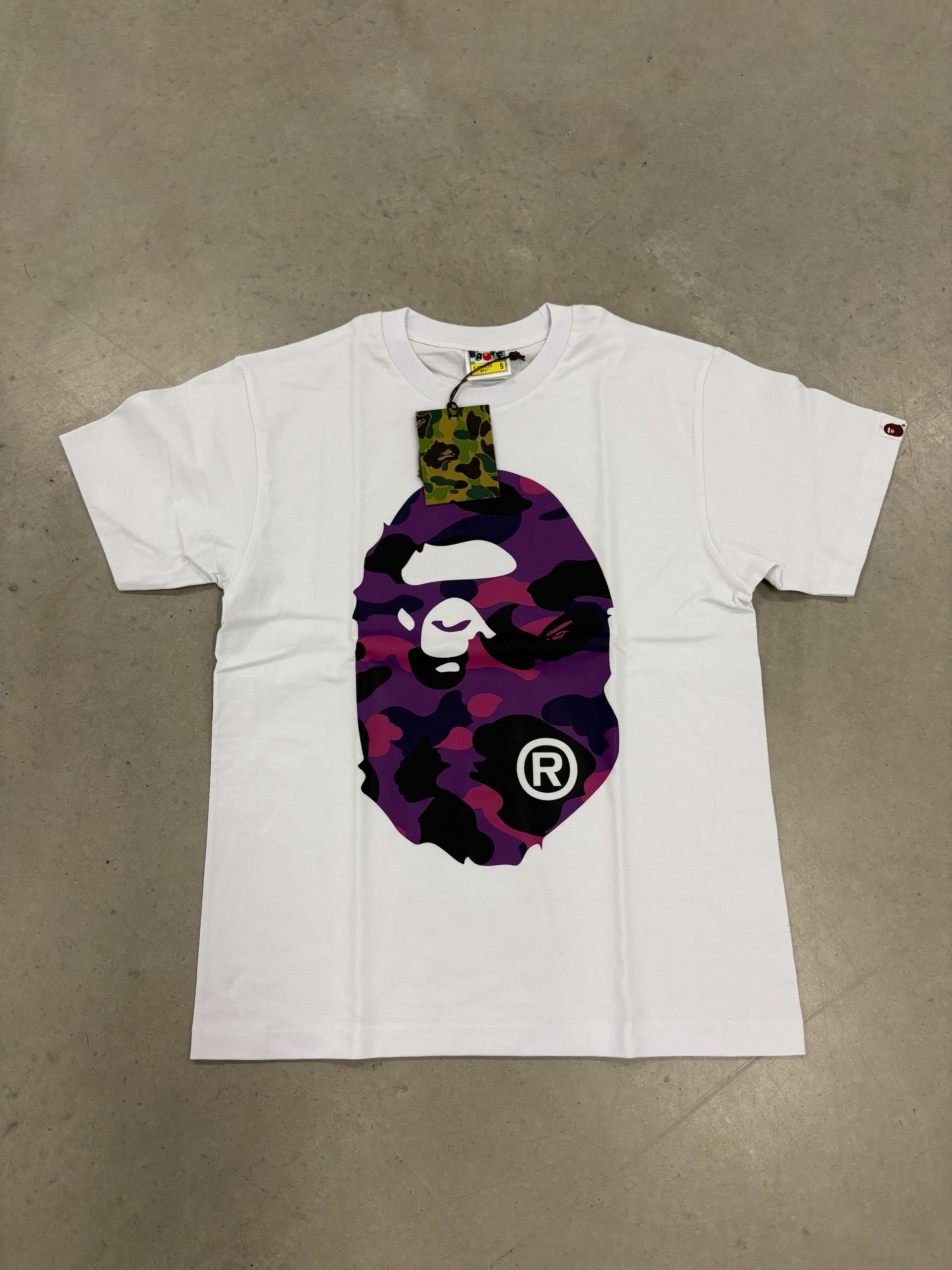 Bape "Purple Print White" Shirt