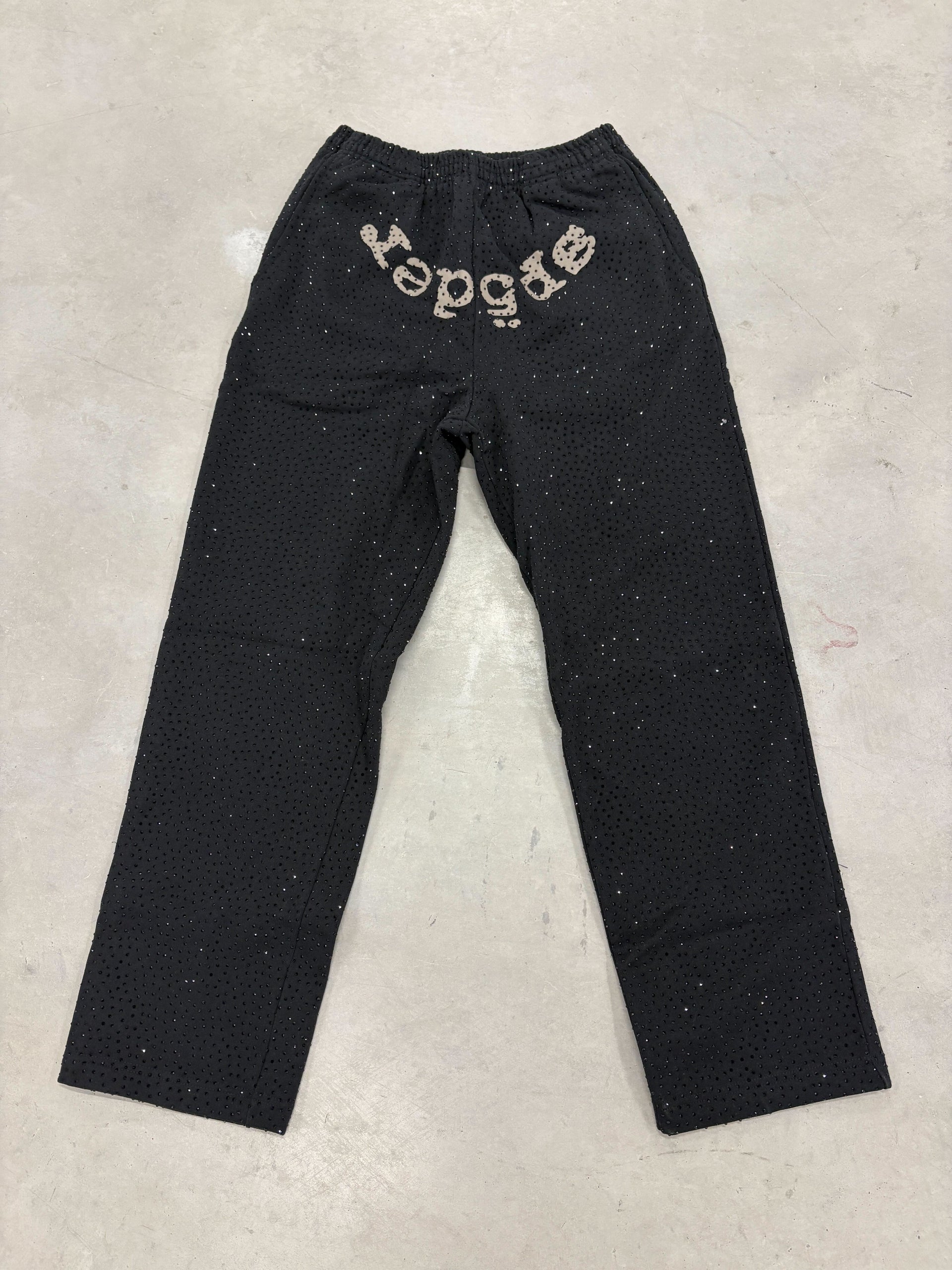 Sp5der "VVS Black" Open Cut Pants