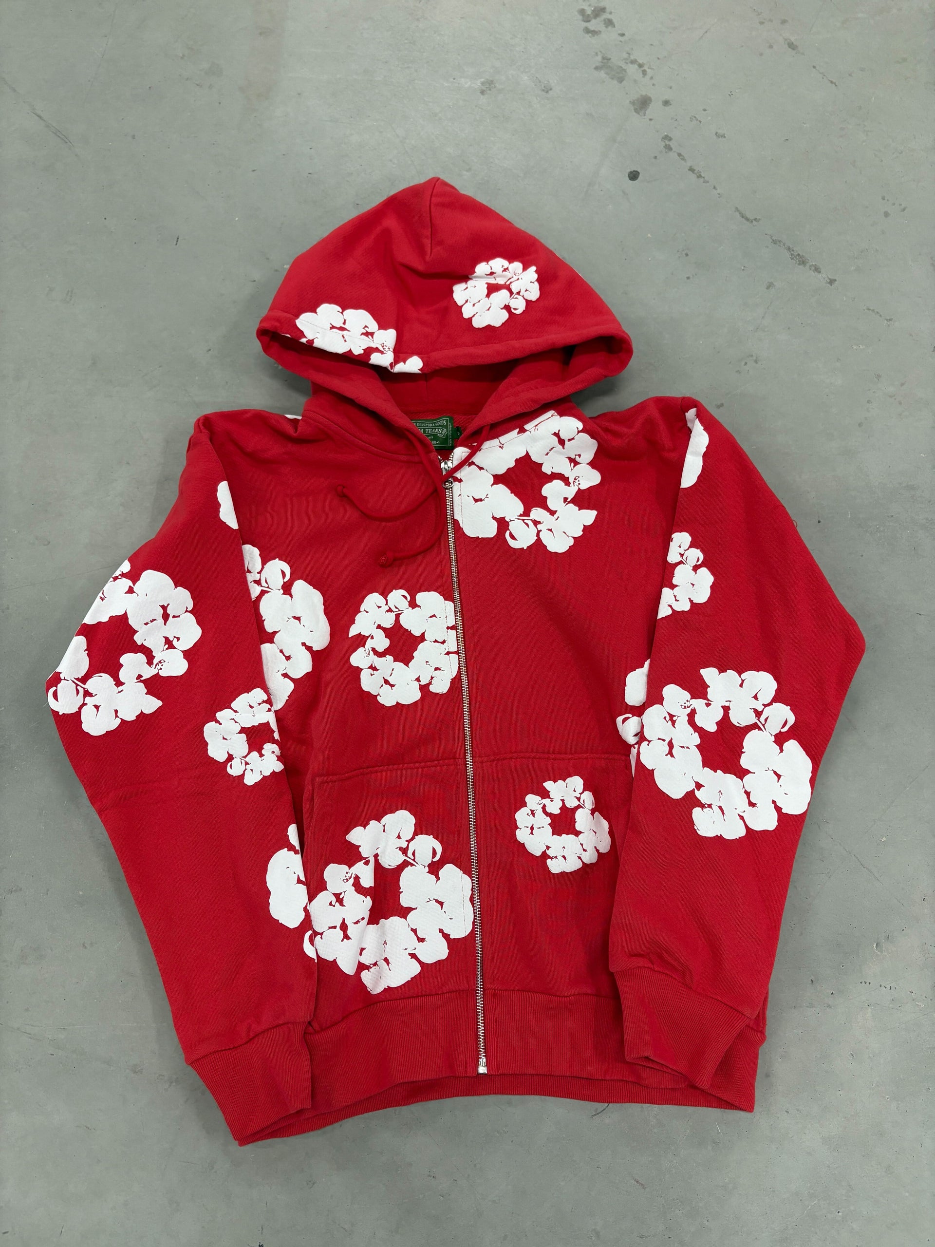Denim Tears "Red Zip-uo" Hoodie