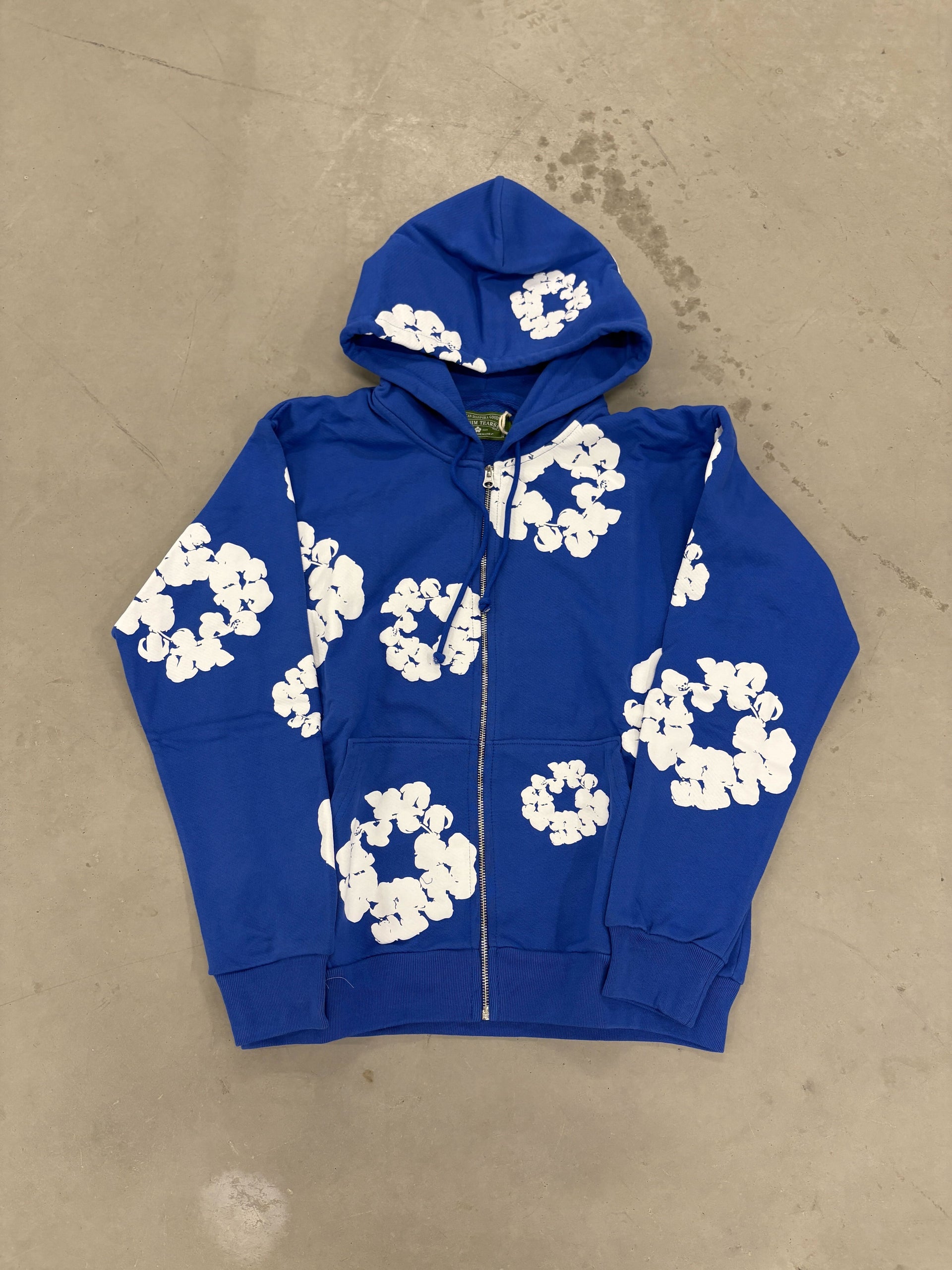 Denim Tears "Blue Zip-up" Hoodie