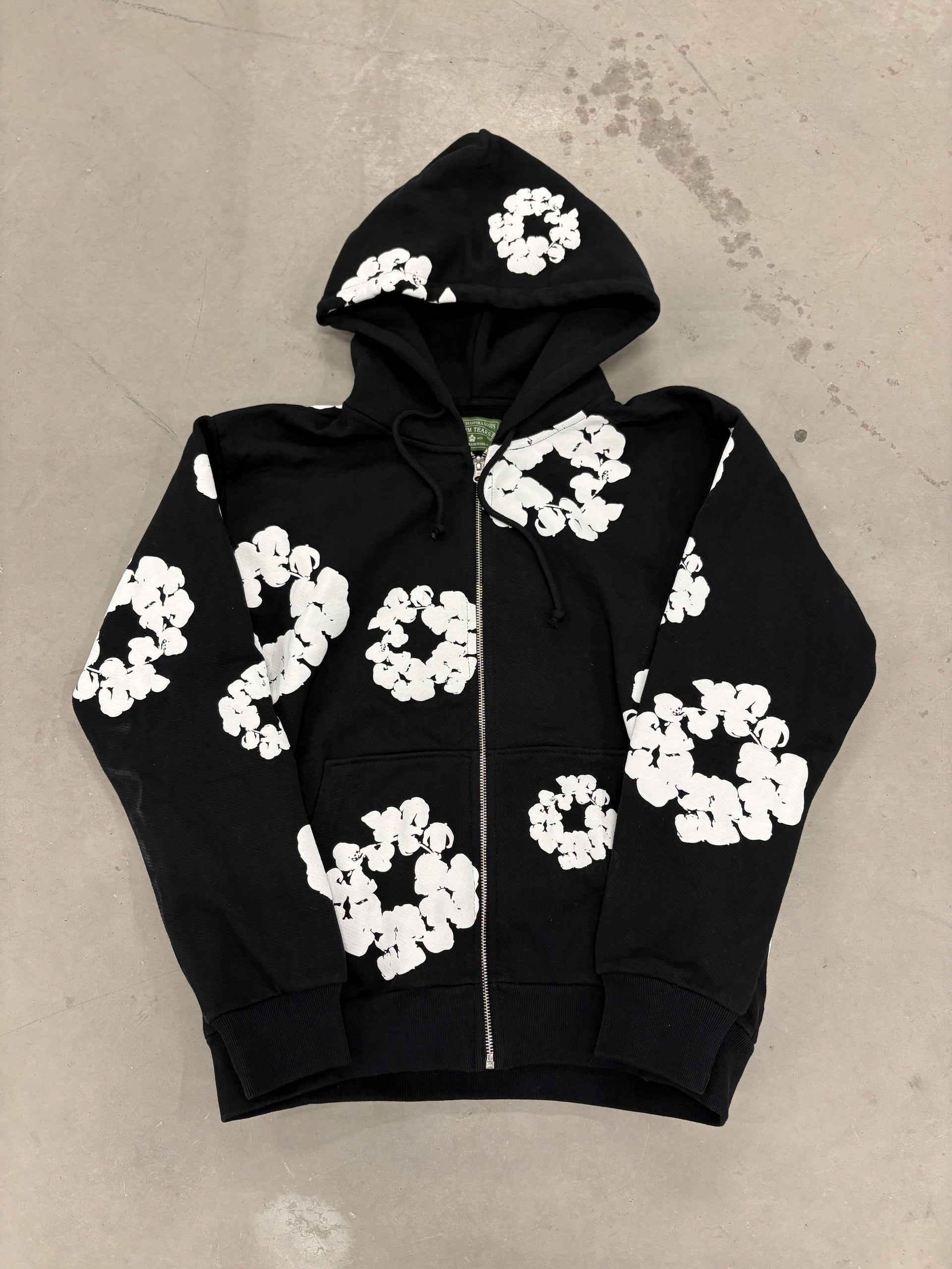 Denim Tears "Black Zip up" Hoodie
