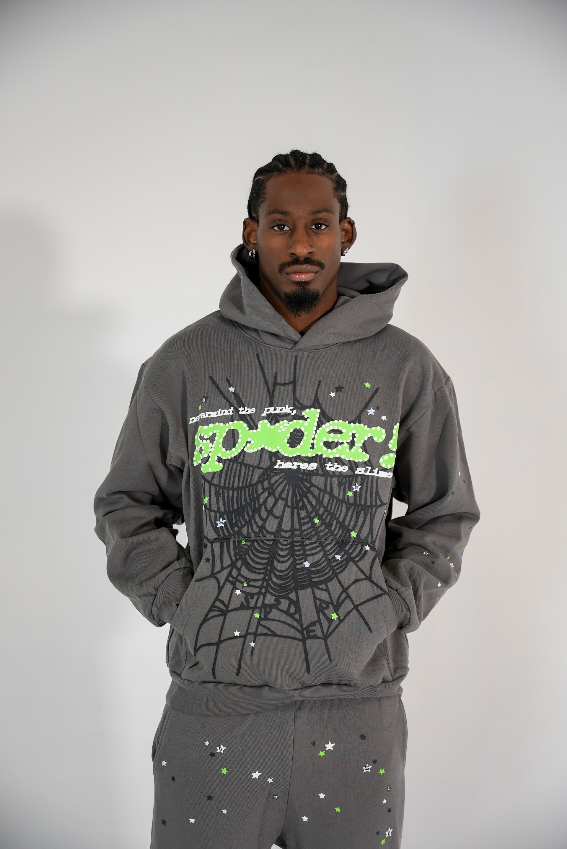 Sp5der “Slate Grey V2” Hoodie