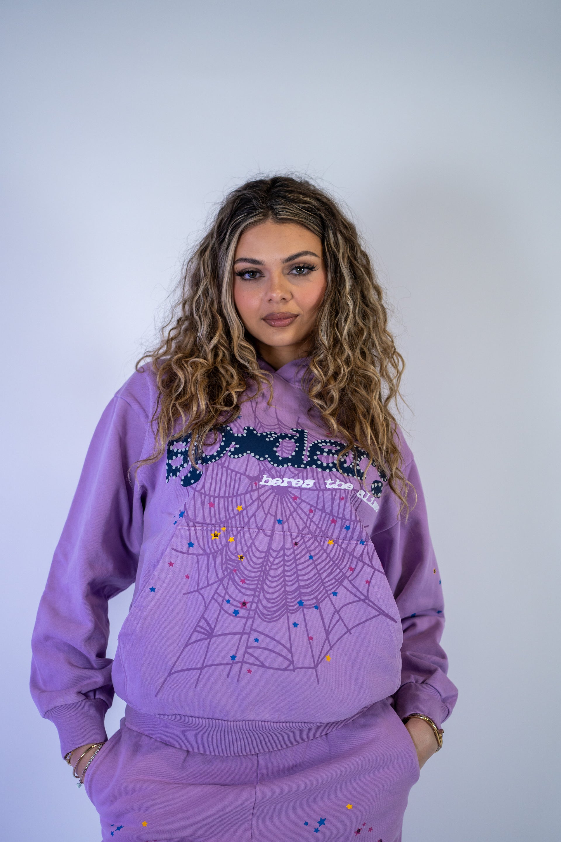 Sp5der “Purple Açai” Hoodie